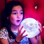 Настільний 3D Світильник-нічник Magic Moon з пультом