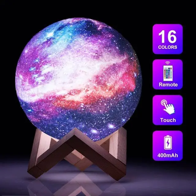 Настільний 3D Світильник-нічник Magic Moon з пультом Настільний 3D Світильник-нічник Magic Moon з пультом