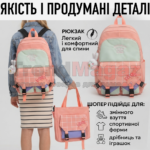 Комплект сумок 5в1 GUIYUBAG Рюкзак + Пенал + Шопер + Косметичка + Міні-сумочка