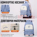 Комплект сумок 5в1 GUIYUBAG Рюкзак + Пенал + Шопер + Косметичка + Міні-сумочка
